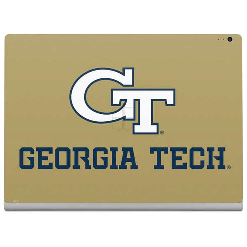 Georgia Institute of Technology Gold LogoType GT Surface Book 2 13.5in Skin